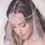 StoneFans Boho Head Chain Fairy Tiara With Stone Head Jewellery for Women  Bridal Wedding Crystal Forehead Headpiece Chain Party