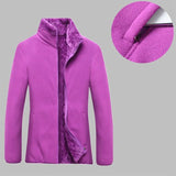 Thick Polar Fleece Jacket Women's Autumn Winter Outdoor Camping Hiking Thermal Coral Velvet Coat Female Mountaineering Clothes - ISQI