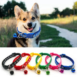 2021 Dog Necklace Decorative Anti-lost Pet Collar Adjustable Paw Printed Pet Collar Pet Rope Leash Accessories For Spring Summer