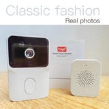 Tuya WiFi Video Doorbell Wireless HD Camera PIR Motion Detection IR Alarm Security Smart Home Door Bell WiFi Intercom for Home