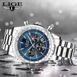 LIGE 2023 Top Brand Luxury New Men Watch Quartz Man Watches Waterproof Luminous Watch for Men Date Chronograph Sport Wristwatch