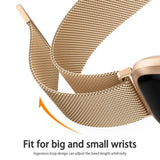 Metal Magnetic Strap For Fitbit Versa 1/Versa 2/versa 3/Versa 4 Band Bracelet Wristband For Fitbit Versa Lite/Sense 2 Strap