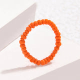 Tocona Cute/Romantic Colored Rice Beads, Beaded Candy Color Ring, Ladies' Summer Gift Jewelry Combination браслет 23948