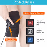 Electric Knee Heating Pad USB Thermal Therapy Heated Knee Brace Support for Arthritis Joint Pain Relief Old Cold Leg Knee Warmer