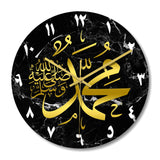 2024 New Acrylic Mirror Decorative Clock Islamic Calligraphy Decoration Silent Wall Decor Home Clock Clock Wall 3d Pendulum