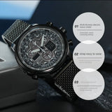 CITIZEN Men Watches Luxury Trend Quartz Calendar Waterproof Multi Function Fancy Round Watch Stainless Automatic Watch