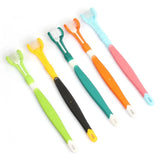 Pet Supplies Pet Toothbrush Cat Dog Oral Cleaning Brush Remove Bad Breath Dog Cat Toothbrush Three-Head Pet Toothbrush Pet Items