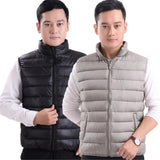 Mens Down Parkas New Autumn Warm Sleeveless Jackets Male Winter Casual Waistcoat Vests Hot Sale Veste Homme Brand Clothing - ISQI