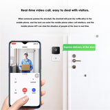 1/3PCS Tuya Smart Smart Door Bell Video Intercom Wireless Wifi Outdoor Doorbell Night Camera Smart Home Security Door