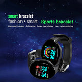 D18 Smart Watch Heart Rate Monitor Men's Women's Smartwatch Round Fitness Digital Watches for Men Women Band Bracelet PK D20 Y68