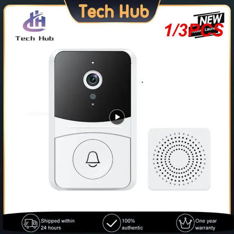 1/3PCS Tuya Smart Smart Door Bell Video Intercom Wireless Wifi Outdoor Doorbell Night Camera Smart Home Security Door