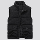 New Winter Fashion Wool Vest Male Cotton-Padded Vests Coats Men Sleeveless Vest Jackets Warm Waistcoats Clothing Plus S-6XL - ISQI