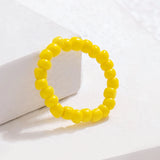 Tocona Cute/Romantic Colored Rice Beads, Beaded Candy Color Ring, Ladies' Summer Gift Jewelry Combination браслет 23948