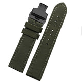 18/20/22/23/24mm Watch Strap for Citizen Eco-Drive Bm8475 for Seagull Seiko Tissot Genuine Leather+Nylon Army Style Watchbands