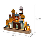 Led Wooden Ornament Bedroom Table Lamp Home Decor For Ramadan Eid Mubarak Muslim Islam Eid Party Wood Decoration