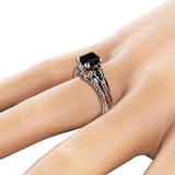 Single Ring Fashion Women'S Ring Rhinestone Inlaid Letter Ring Gift Summer Jewelry Simple And Fashionable New Ladies' Ring