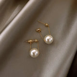 Accessories for Women Small Pearl Pendant Earrings for Woman Korean Fashion Jewelry Party Ladies' Unusual Dangle Earrings Gift