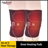 Electric Knee Heating Pad USB Thermal Therapy Heated Knee Brace Support for Arthritis Joint Pain Relief Old Cold Leg Knee Warmer