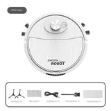 1/2PCS Robot Vacuum Cleaner USB Charging Brushless Motor Strong Suction 3 in 1 Electric Sweeper for Pets Hair Hard Floors