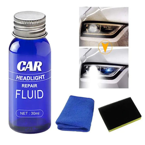 Ceramic Headlight Restoration Kit 30/50/100ML Headlight Cleaner Restorer Lens Polisher UV Protection Head Light Lens