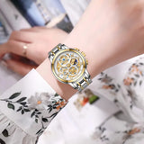 LIGE 2023 New Gold Women Watches Creative Steel Women's Bracelet Wrist Watches Ladies Fashion Waterproof Female Relogio Feminino