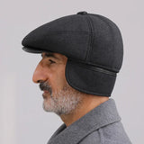 Winter men's hats men's winter warm earmuffs in the old man's forward Hat Dad's cap sun hats