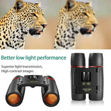 Binoculars For Adults Ultra HD Waterproof Compact Binoculars Large View Eyepiece Easy Focus Small Binoculars For Bird Watching