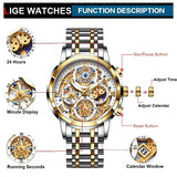 LIGE 2023 New Gold Women Watches Creative Steel Women's Bracelet Wrist Watches Ladies Fashion Waterproof Female Relogio Feminino