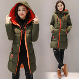 Long Winter Parkas Jacket Women's Large Size Loose Down Cotton Coats Casual Hooded Cotton-padded Outwear Woman Puffer Parka Coat - ISQI