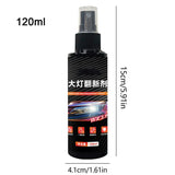 Head Light Cleaner For Cars Car Headlights Cleaner And Restoration 120ml High Temperature Resistant Lens Cleaner For Effective