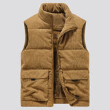 New Winter Fashion Wool Vest Male Cotton-Padded Vests Coats Men Sleeveless Vest Jackets Warm Waistcoats Clothing Plus S-6XL - ISQI