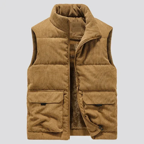 New Winter Fashion Wool Vest Male Cotton-Padded Vests Coats Men Sleeveless Vest Jackets Warm Waistcoats Clothing Plus S-6XL - ISQI