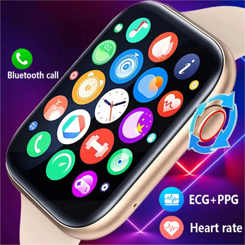 2024 ECG+PPG Smart Watch Men Outdoor Sports Fitness Bracelet Heart Rate Health Monitoring Women Bluetooth Call SmartWatch