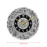 2024 New Acrylic Mirror Decorative Clock Islamic Calligraphy Decoration Silent Wall Decor Home Clock Clock Wall 3d Pendulum