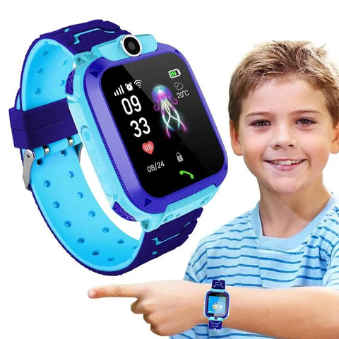 Child Smart Watch Q12B 2G Network Kids Smartwatch Boys Girls Dial Call SOS LBS Photo Camera Math Game ForAndroid IOS Setracker