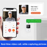 1/3PCS Tuya Smart Smart Door Bell Video Intercom Wireless Wifi Outdoor Doorbell Night Camera Smart Home Security Door