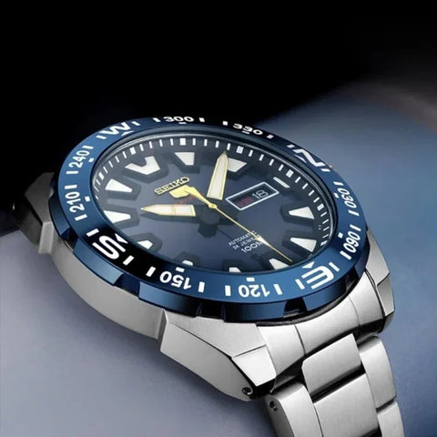 New Seiko Fashion Watch for Men Sport 3Bar Waterproof Luminous Auto Date Dial Stainless Steel Band Men's Watch Calendar