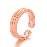 Punk Trendy Magnetic Therapy Weight Loss Ring for Women Men Anti Snoring Rings Power Slimming Burning Fat Health Care Jewelry - ISQ D