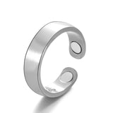 Punk Trendy Magnetic Therapy Weight Loss Ring for Women Men Anti Snoring Rings Power Slimming Burning Fat Health Care Jewelry - ISQ D