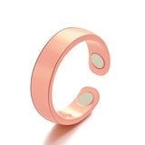 Punk Trendy Magnetic Therapy Weight Loss Ring for Women Men Anti Snoring Rings Power Slimming Burning Fat Health Care Jewelry - ISQ D