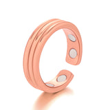 Punk Trendy Magnetic Therapy Weight Loss Ring for Women Men Anti Snoring Rings Power Slimming Burning Fat Health Care Jewelry - ISQ D