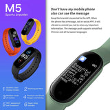 M5 Smart Watches Smart Band Sport Fitness Tracker Pedometer Heart Rate Blood Pressure Monitor Bracelet For Men Women_ISQ