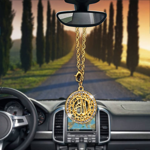 Car Pendant islam muslim Allah Ornaments Rearview Mirror Decoration Hanging Auto Decor Cars Interior Decoration Accessories -ISQ D