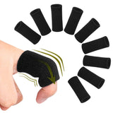 10pcs Stretchy Sports Finger Sleeves Arthritis Support Finger Guard Outdoor Basketball Finger Protection Sports Safety - ISQ D