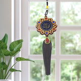 Islam Car Rear Mirror Hangings Eid Ramadan Festive Decor Arabic Style Decorative Pendant Home Decorate Tassel Muslim Nice Gifts -ISQ D