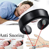 Anti Snoring Device Ring Magnetic Therapy Acupressure Treatment Against Finger Ring Anti Snore Sleep Aid for Snoring - ISQ D