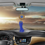 Islam Car Rear Mirror Hangings Eid Ramadan Craft Festive Decor Allah Arabic Name Calligraphy Decorative Pendant Home Decorate -ISQ D