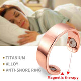 Anti Snoring Device Ring Magnetic Therapy Acupressure Treatment Against Finger Ring Anti Snore Sleep Aid for Snoring - ISQ D