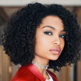 Sleek Short Human Hair Wigs Kinky Curly Wig For Women Remy Brazilian Hair Pixie Cut Wig Natural Part Curl Wigs Fast France USA