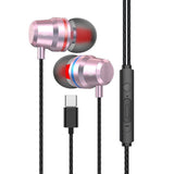 New Type-C Earphone 6mm Dual Dynamic Drivers Wired Control Earphone Laptop Phone Tablet Earbuds with Mic